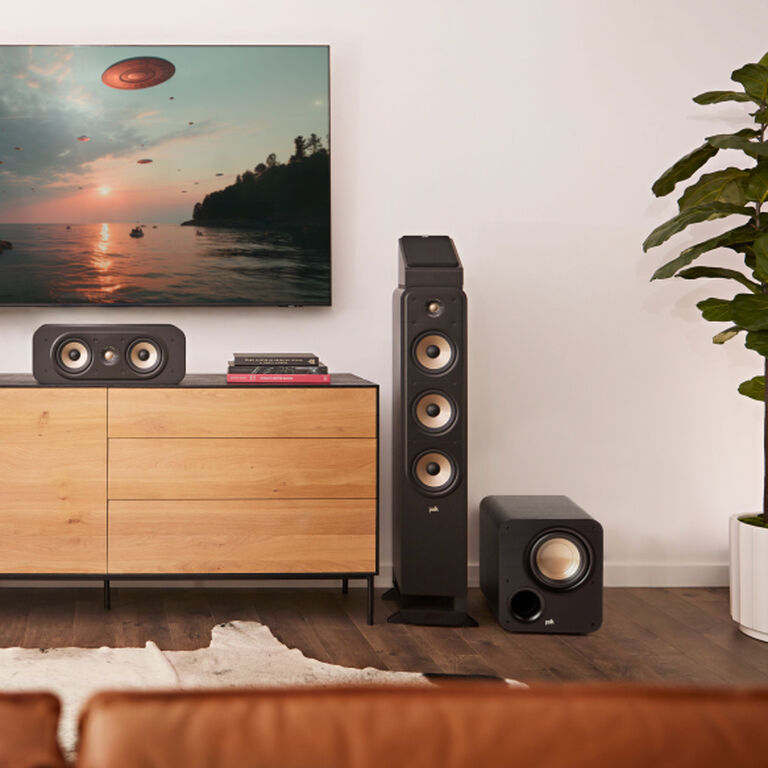 Kanto Sub8 Polk Audio Signature Elite ES8 Subwoofer (Black),