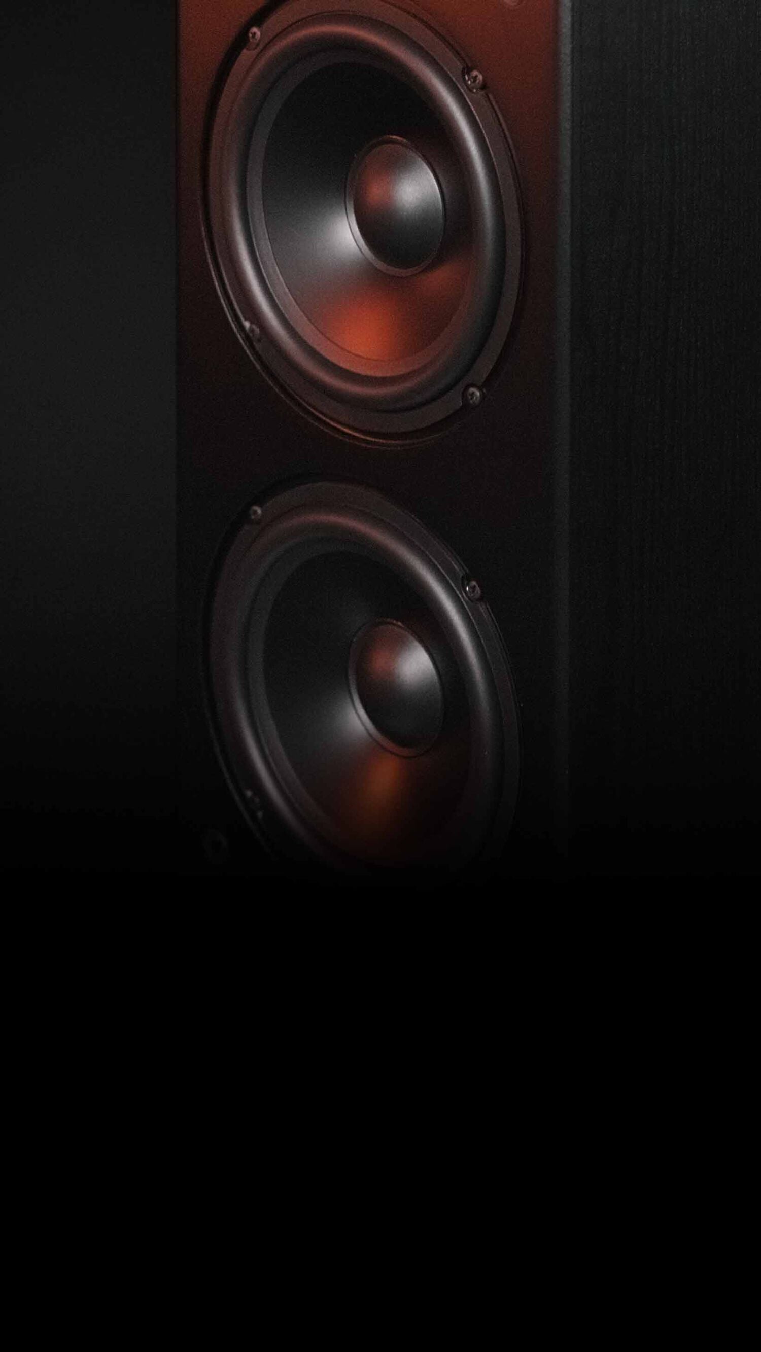 Atrium speakers on a patio