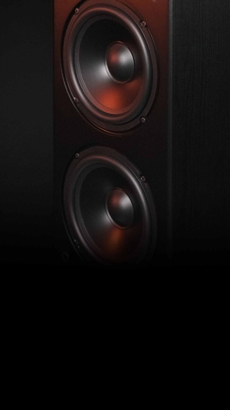 Atrium speakers on a patio