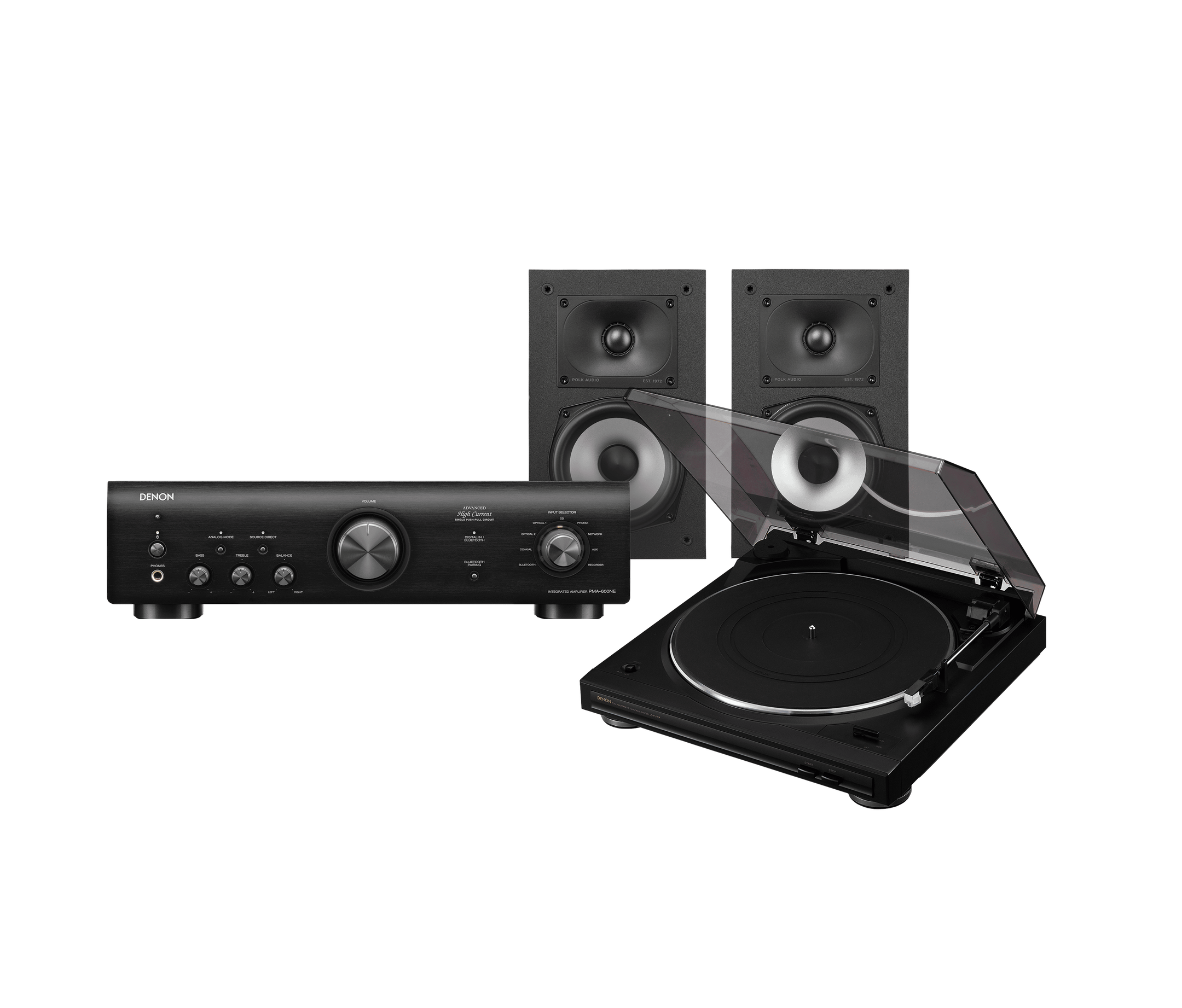 Monitor XT15 Silver System with Denon Hi-Fi Bundle, Black, dynamic