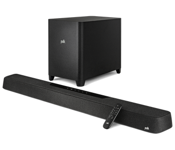 Polk audio sales soundbar and subwoofer