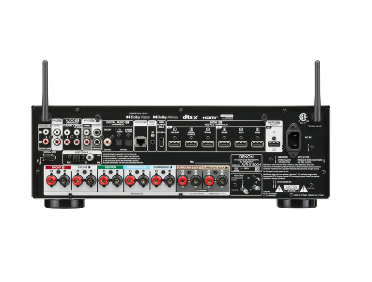 AVR-X1800H, Black, dynamic