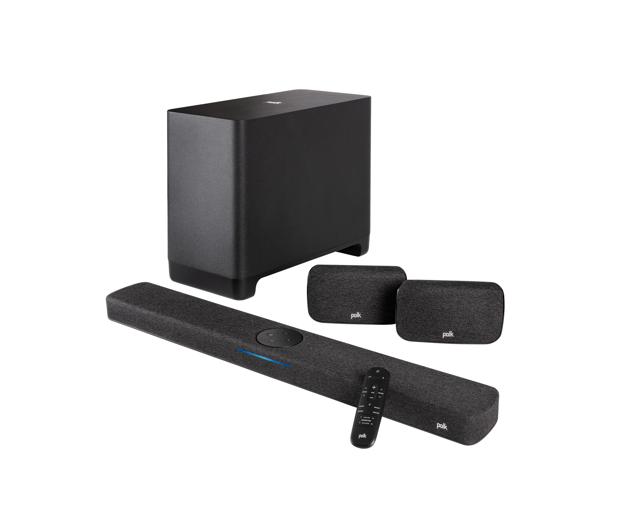 React Sound Bar, Black, dynamic