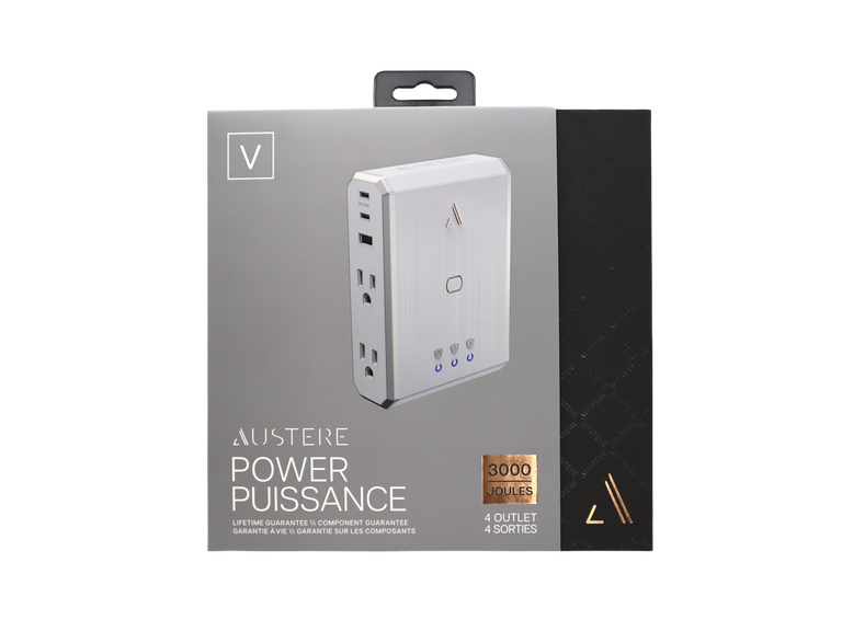 V Series Appliance Power 4-Outlet Surge Protector and Charger, , dynamic