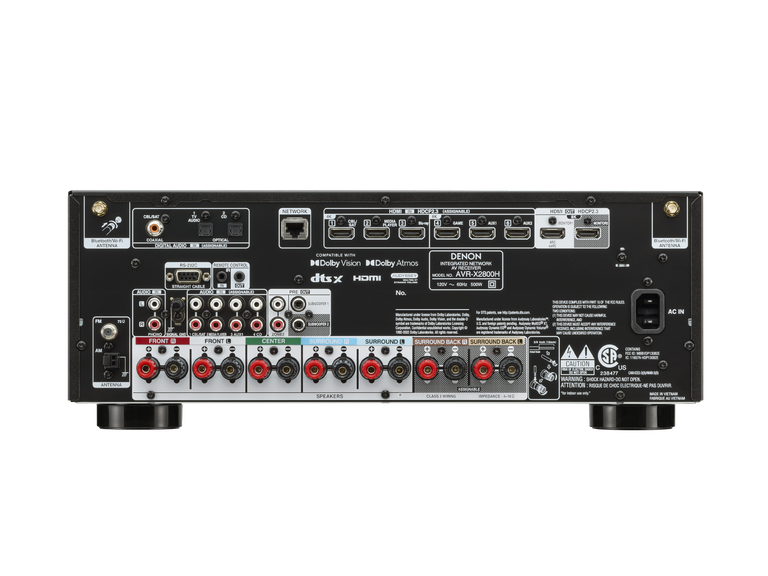 AVR-X2800H, Black, dynamic