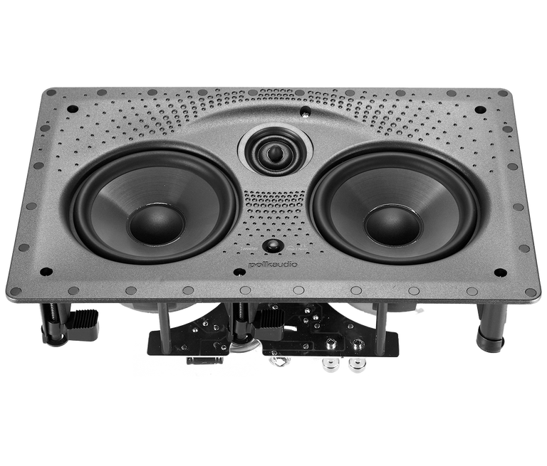 Angled in ceiling center discount channel speaker