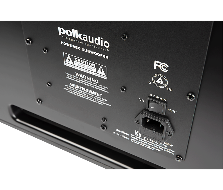 PSW 505 Subwoofer 12" 460W Woofer Polk Audio Powered 12" 460W