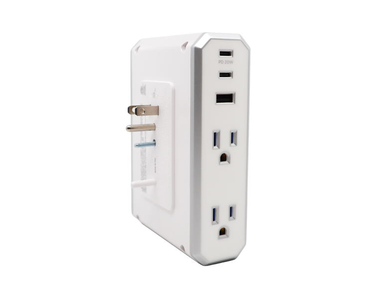 V Series Appliance Power 4-Outlet Surge Protector and Charger, , dynamic