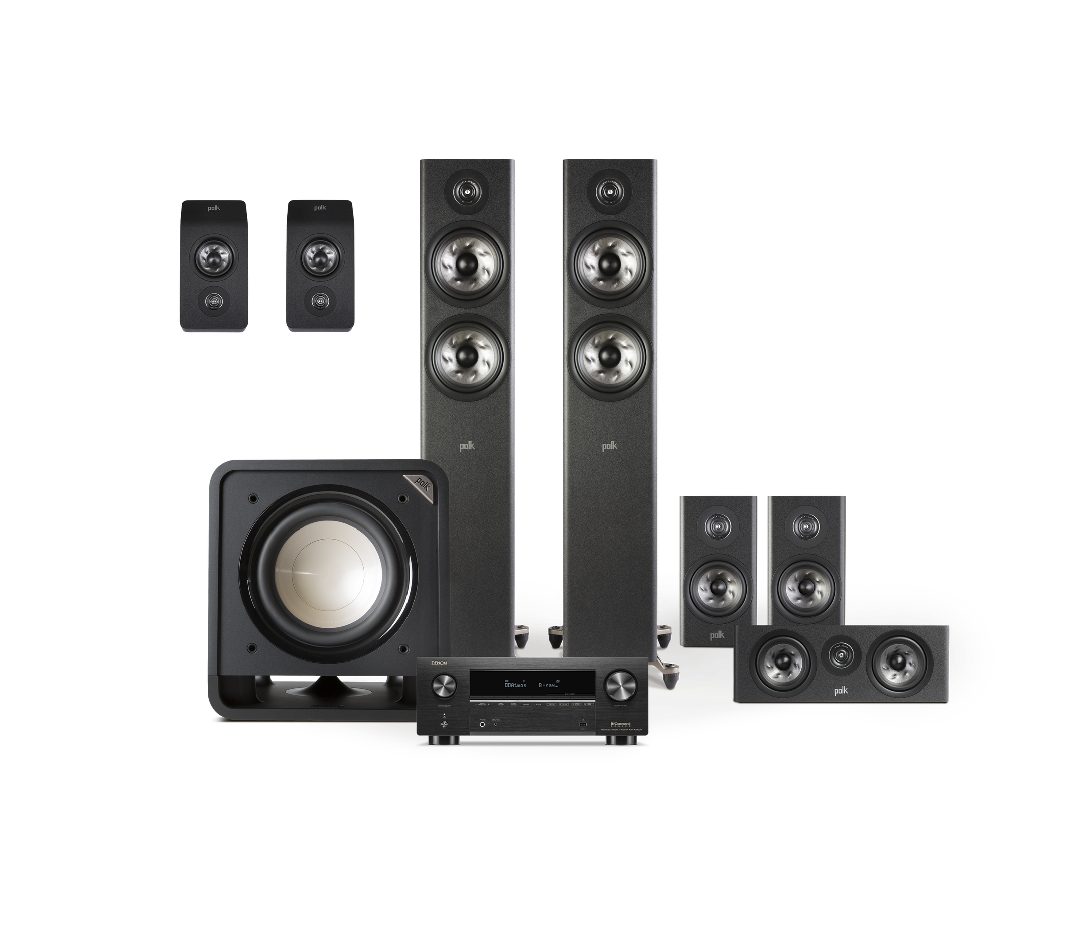 Reserve R600 Gold System with Denon AVR, Black, dynamic