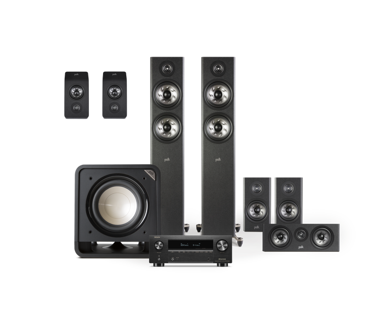 Reserve R600 Gold System with Denon AVR, Black, dynamic