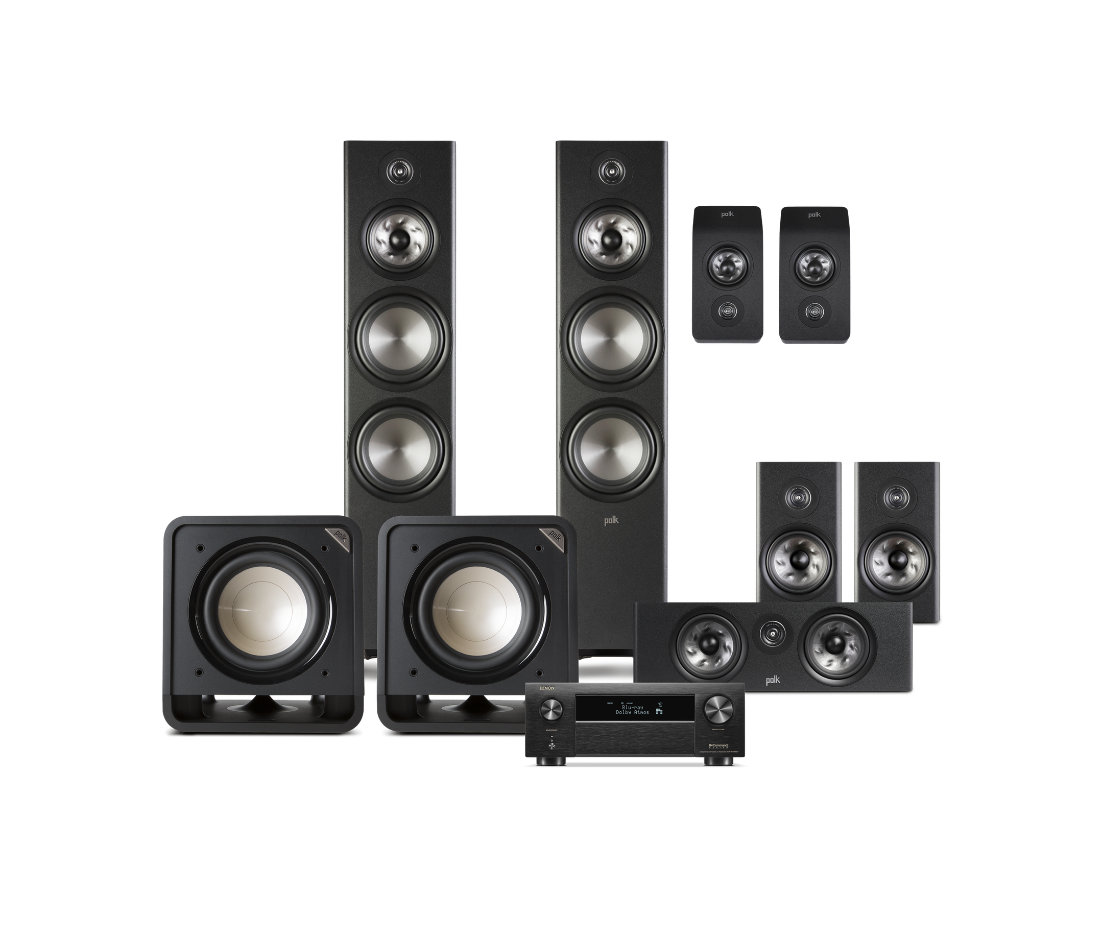 Reserve R700 Platinum System with Denon AVR, Black, dynamic