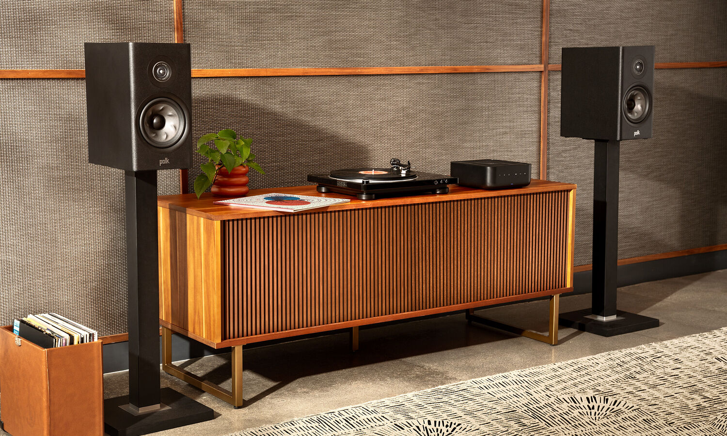 REMIX YOUR STYLE 高級オーディオフルセット『DENON』POLK Denon x Polk Ultimate Vinyl Bundle - Denon DP-450USB turntable