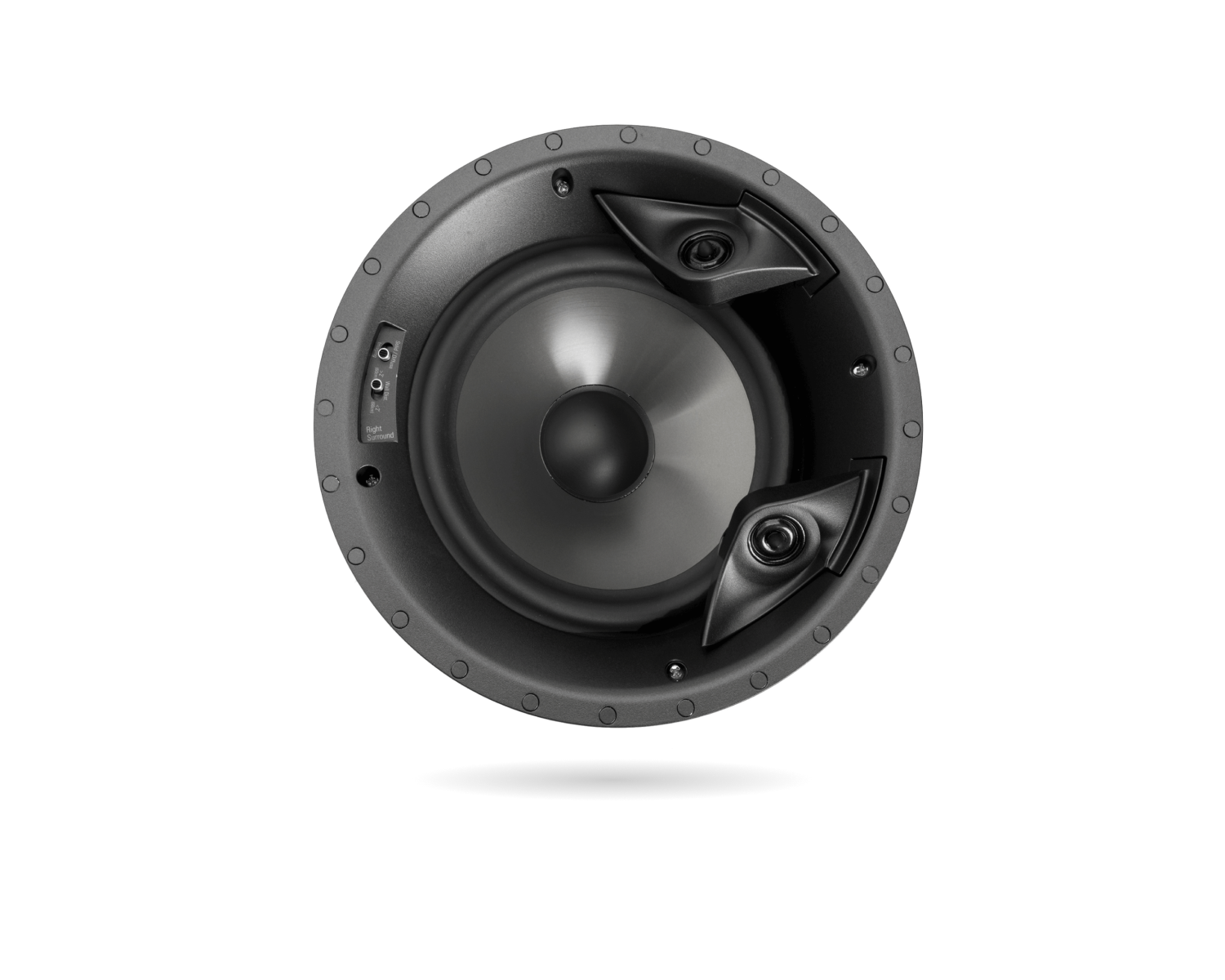 Built in speaker on a white background