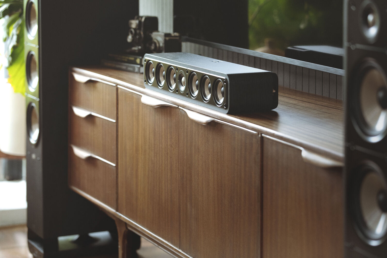 Signature Elite floor standing speakers and a center channel