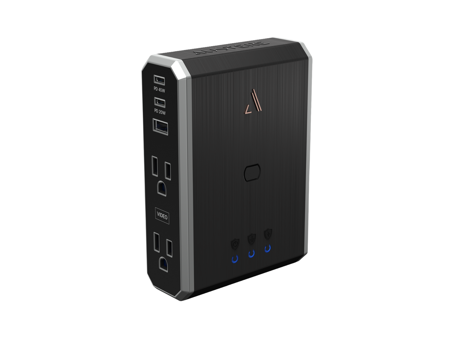 VII Series Power 4-Outlet Surge Protector and Charger, , dynamic