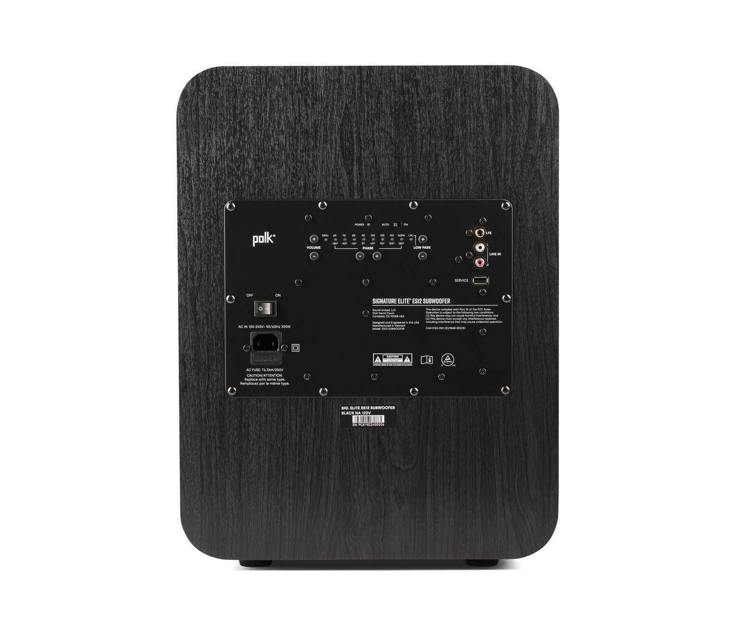 Signature Elite ES12 Subwoofer, Black, dynamic