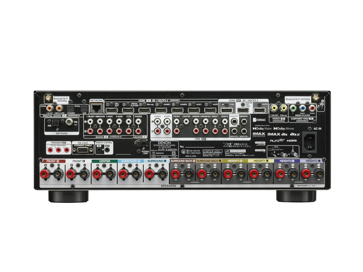 AVR-X4800H, Black, dynamic