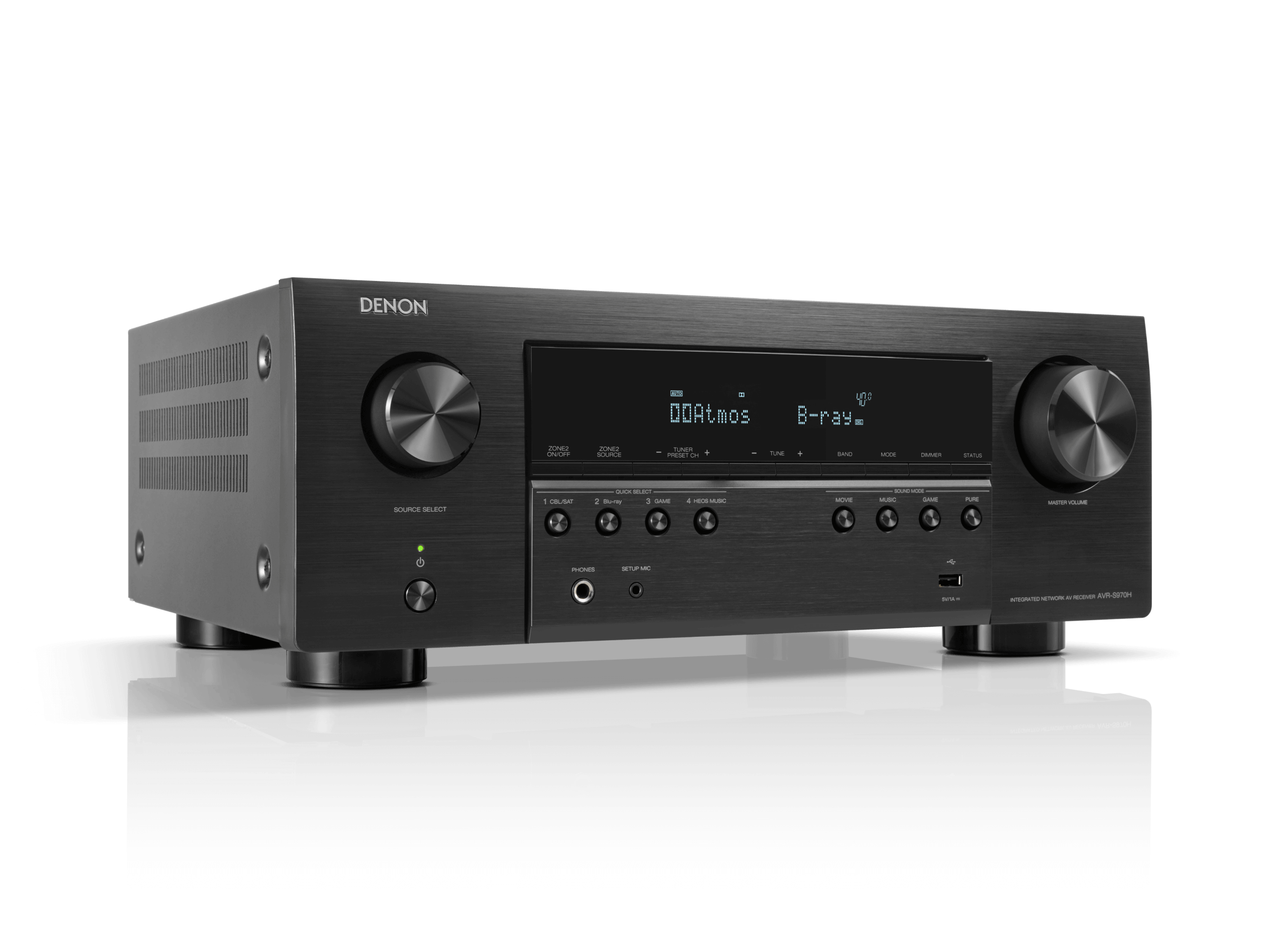 AVR-S970H - 7.2 Ch. 90W 8K AV Receiver Powered by HEOS™ with Dolby